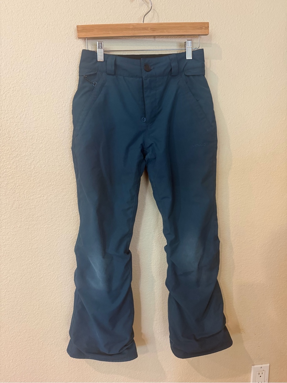 Volcom Teal and Black Snow Jacket Panel